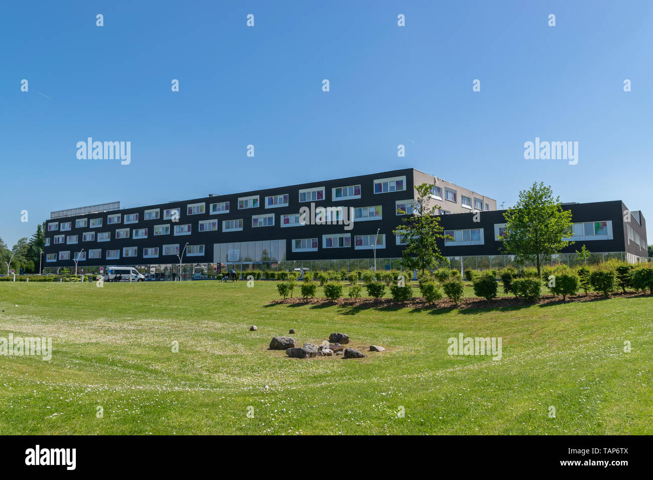 Villeneuve d'Ascq, Frankreich - Mai 14,2019: Ansicht der modernen privaten Krankenhaus von Villeneuve d'Ascq. Stockfoto