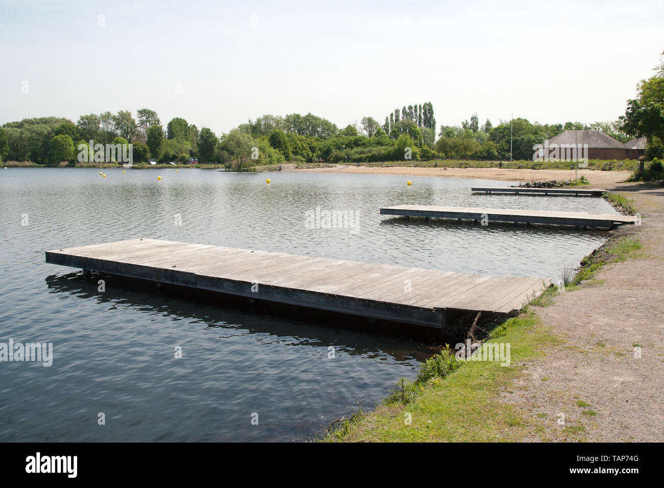 Parc park Rieulay Nordfrankreich Etang des Argales Stockfoto