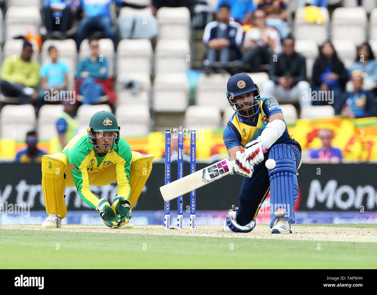 Sri Lanka's Kusal Mendis Hits während der ICC Cricket World Cup Warm up Match am Hampshire Schüssel, Southampton. Stockfoto