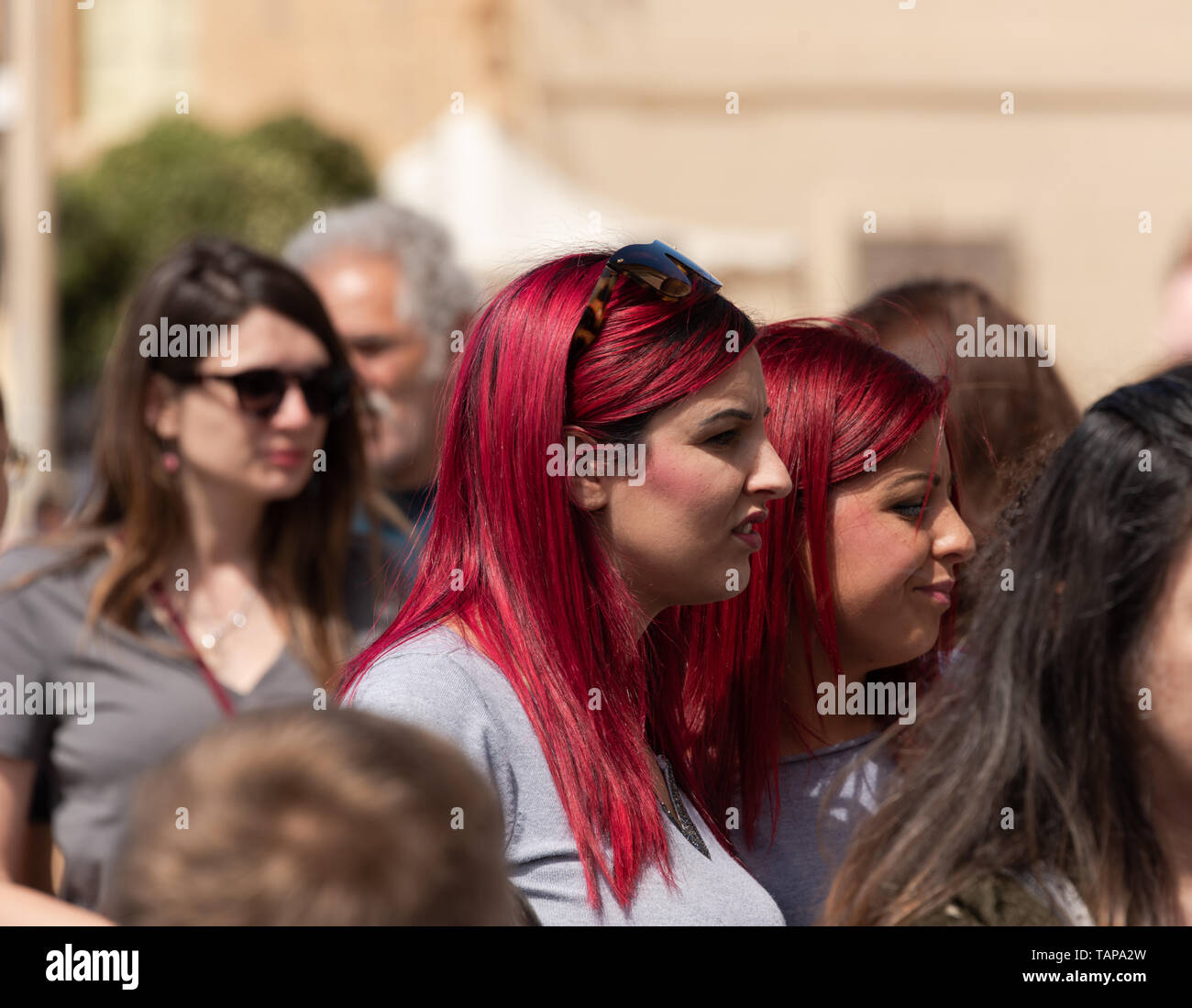 Strawberry Festival Festa Frawli in Mgarr Malta fest der Essen und Musik Stockfoto