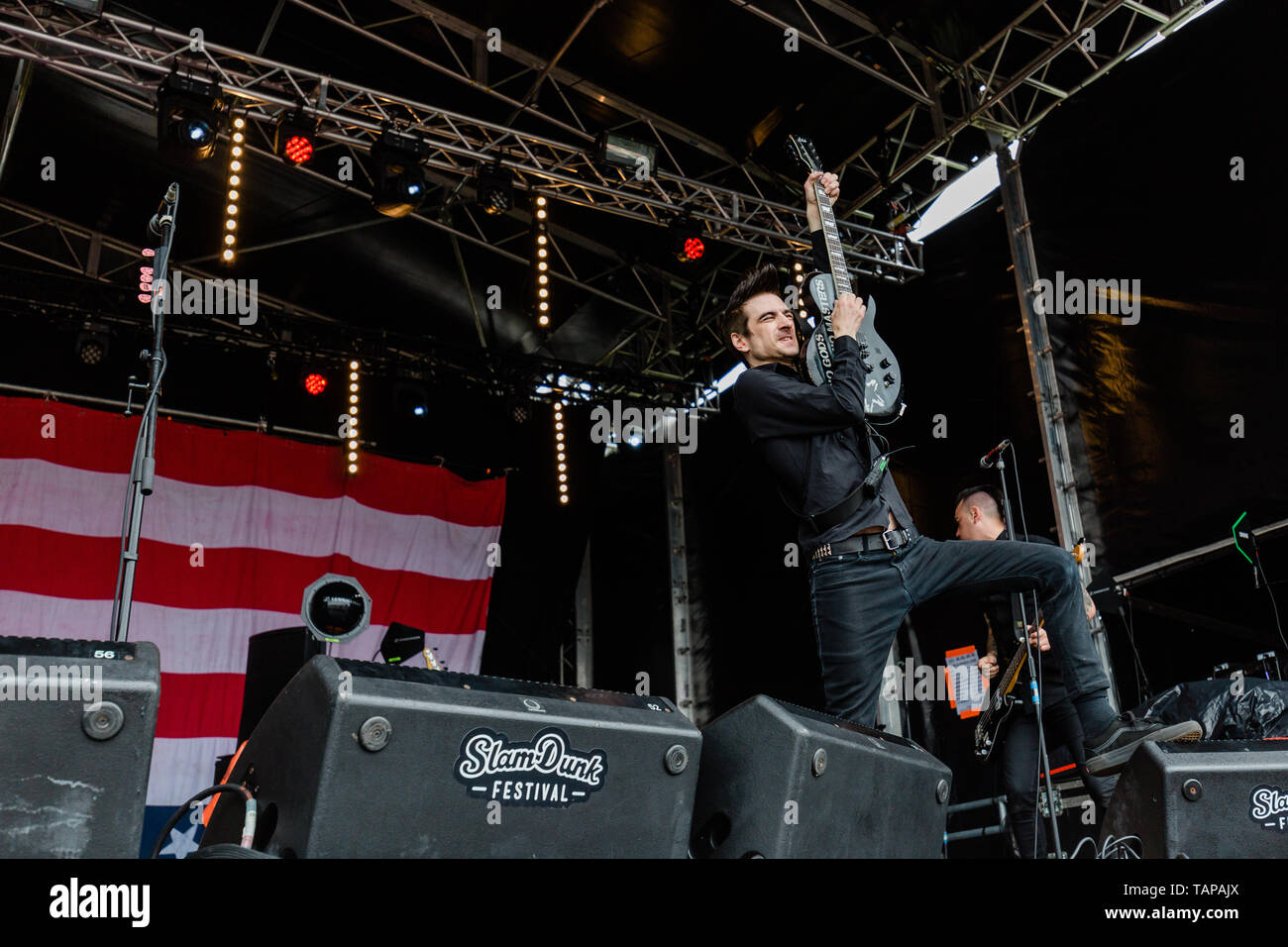 Hatfield, Großbritannien, 26. Mai 2019. Anti-Flag führt auf dem Slam Dunk South Festival, Hatfield. Es ist der größte Tag Independent Rock Festival. Credit: Richard Etteridge/Alamy leben Nachrichten Stockfoto