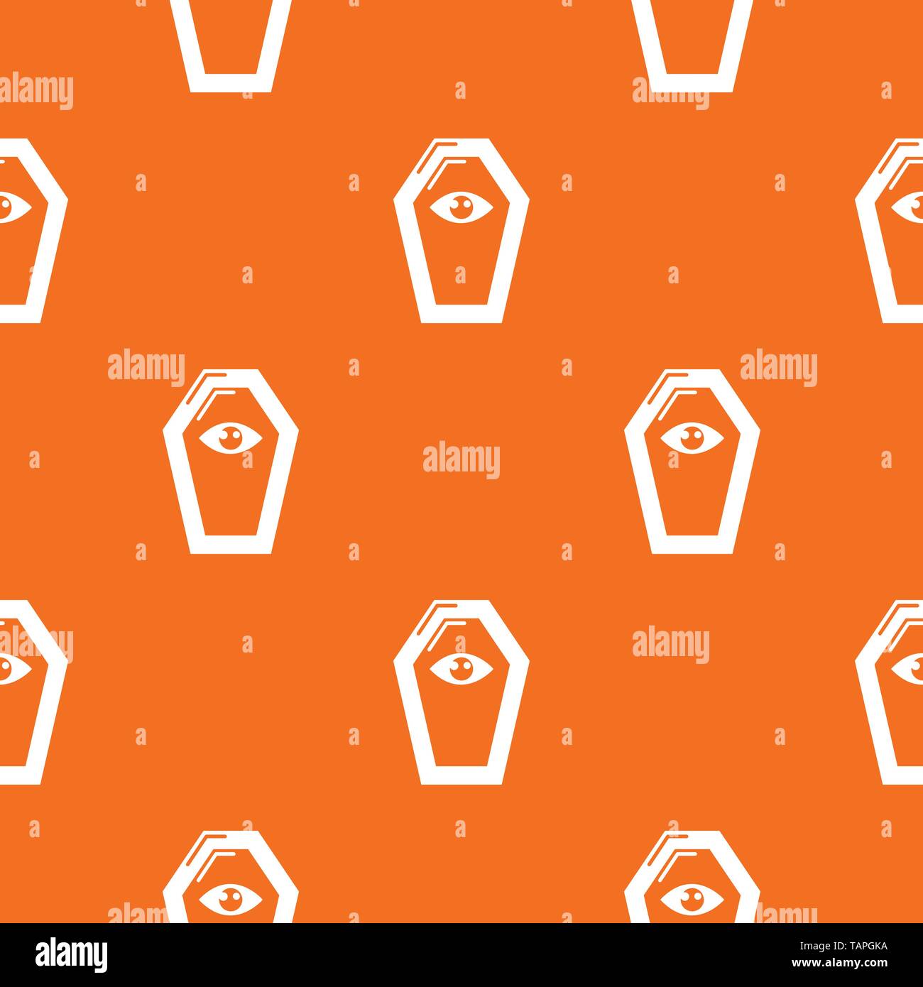 Pharao Sarg Muster Vector Orange Stock Vektor
