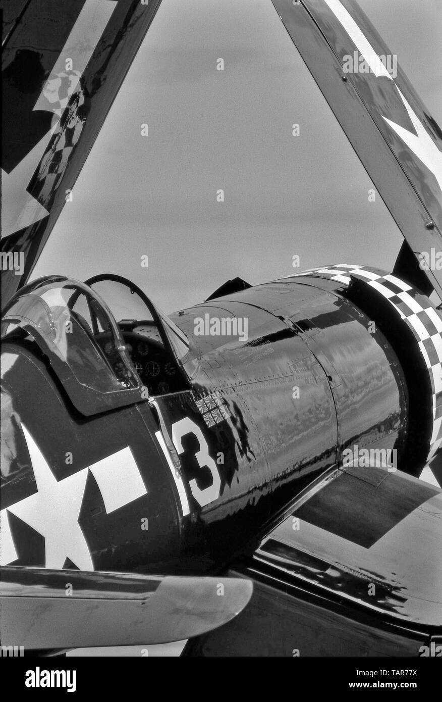 WWII Chance Vought Corsair Marine/Marine fighter Flugzeug Stockfoto