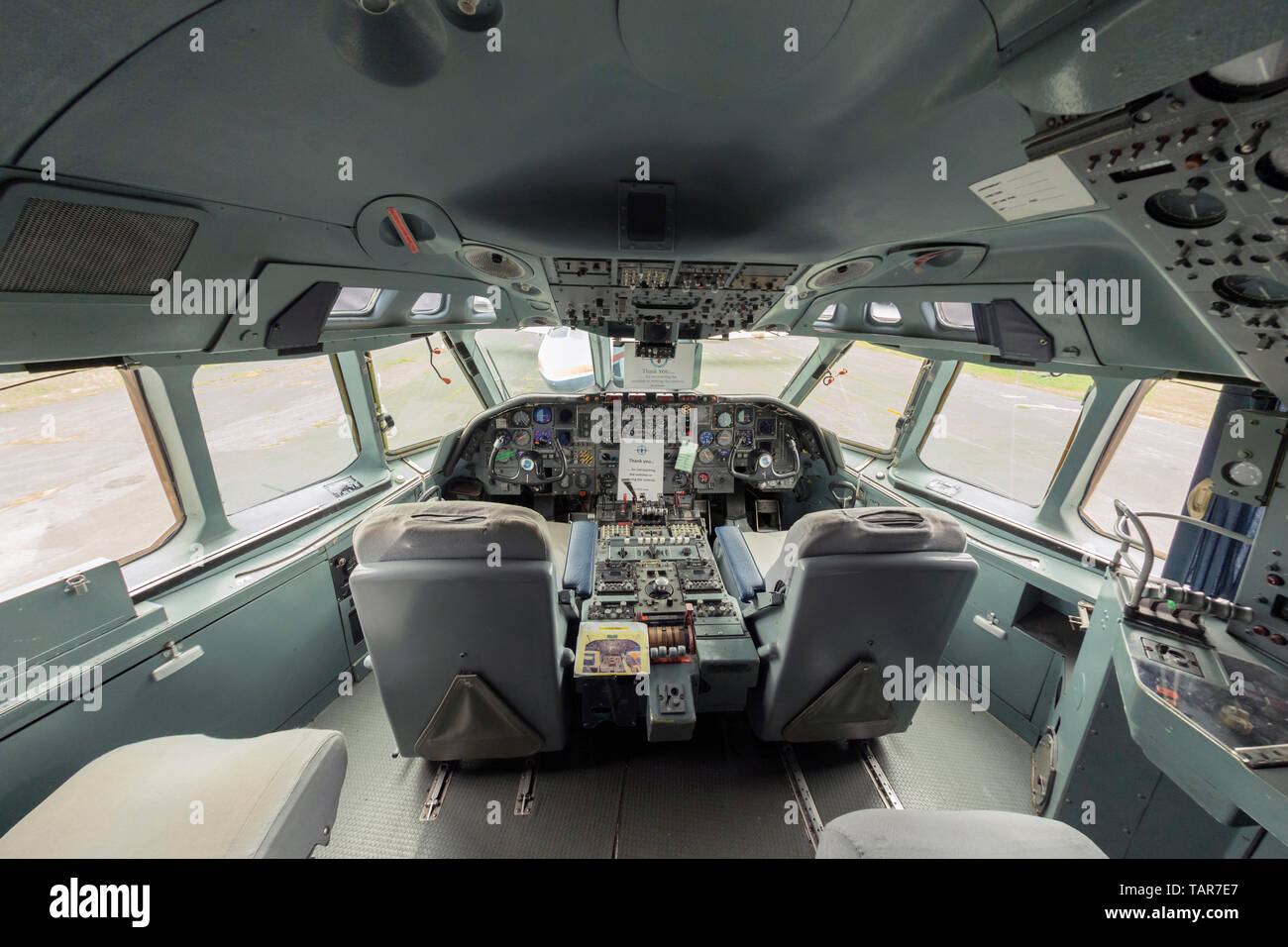 Vickers VC10 K3, ZA 148 'G', Cockpit Stockfoto