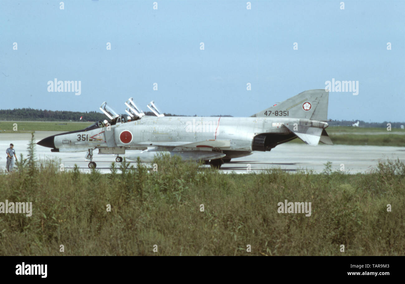 Pfister Luftwaffe JASDF Mitsubishi F-4EJ Phantom II - japanische Luftwaffe/Japan Air Self Defense Force Mitsubishi F-4EJ Phantom II Stockfoto