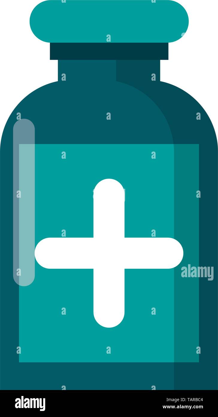 Medizin Flasche cartoon isoliert Vector Illustration Stock Vektor