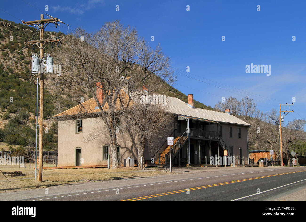 Die Murphy-Dolan Store, hier dargestellt, spielte eine bedeutende Rolle bei der berüchtigten Lincoln County War und diente später als die County courthouse Stockfoto