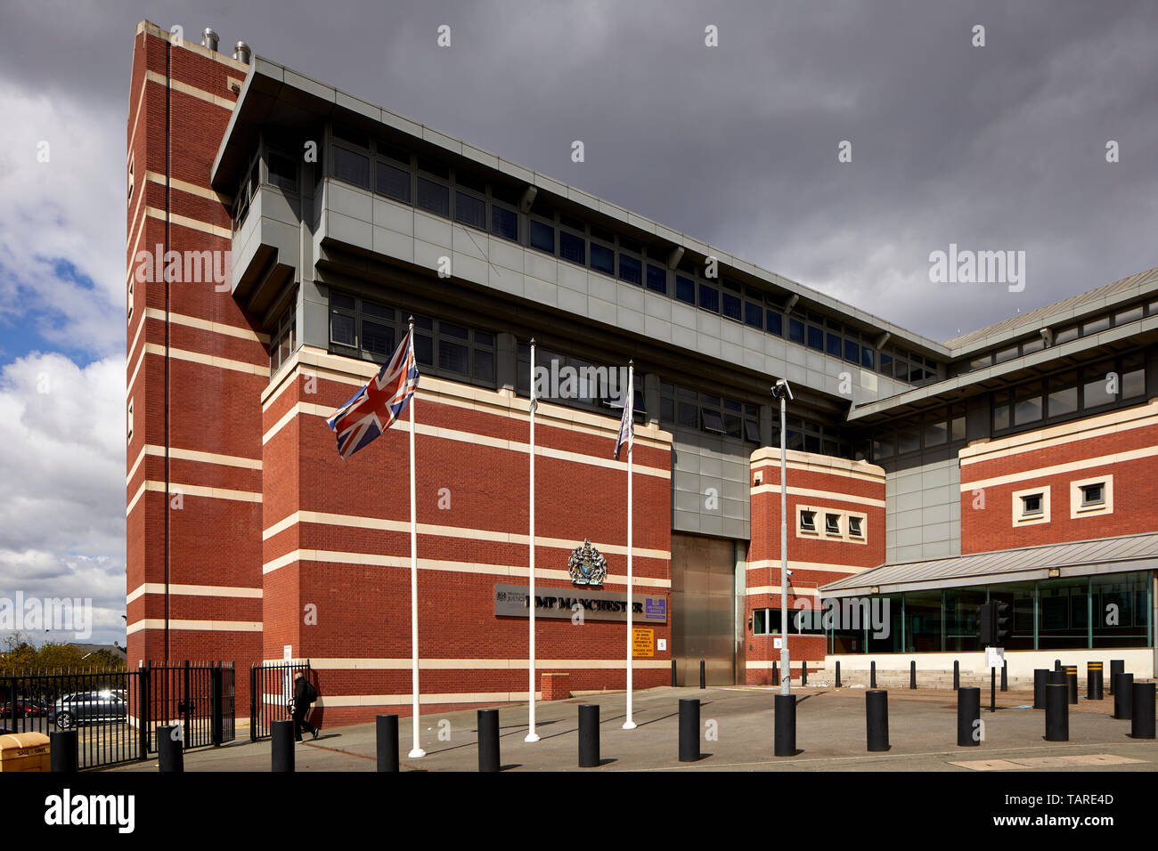 Äußere HM Gefängnis Manchester high-security männlich Kategorie ein Gefängnis Ihrer Majestät Prison Service betrieben gemeinhin Strangeways Stockfoto