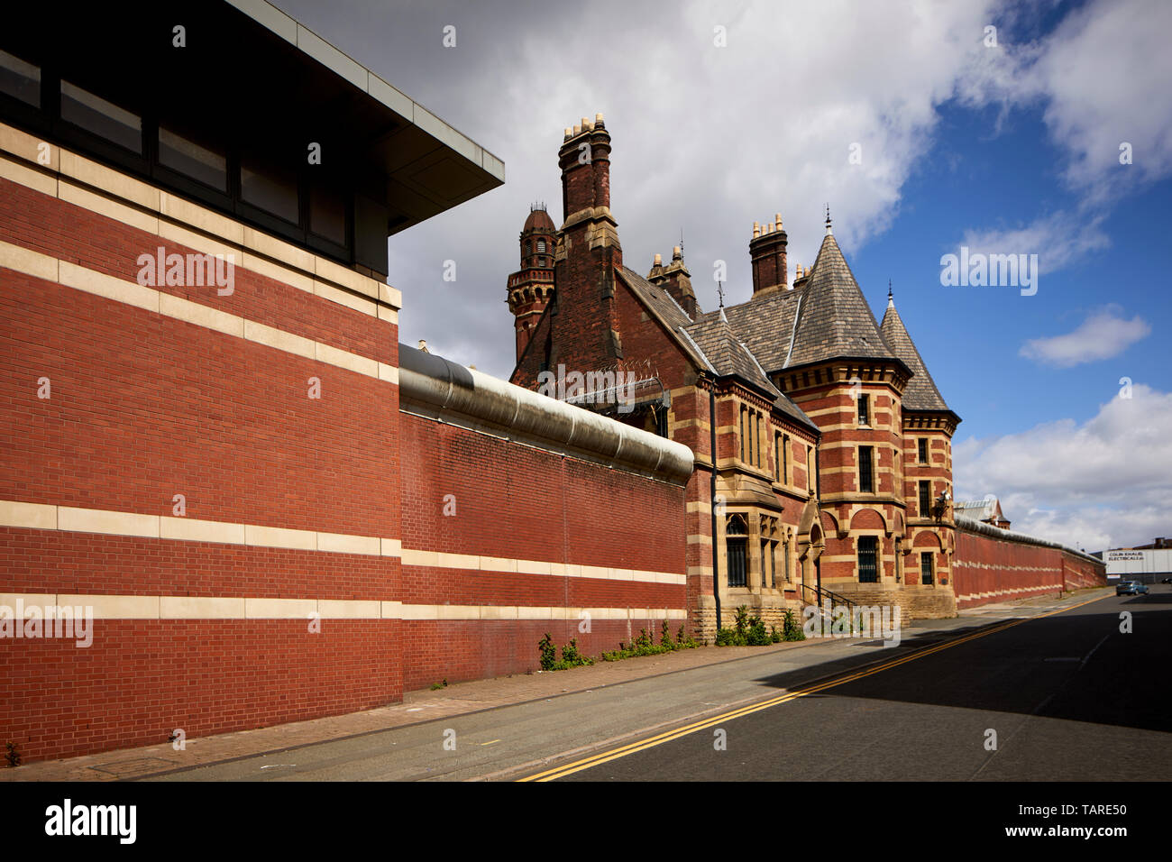 Äußere HM Gefängnis Manchester high-security männlich Kategorie ein Gefängnis Ihrer Majestät Prison Service betrieben gemeinhin Strangeways Stockfoto