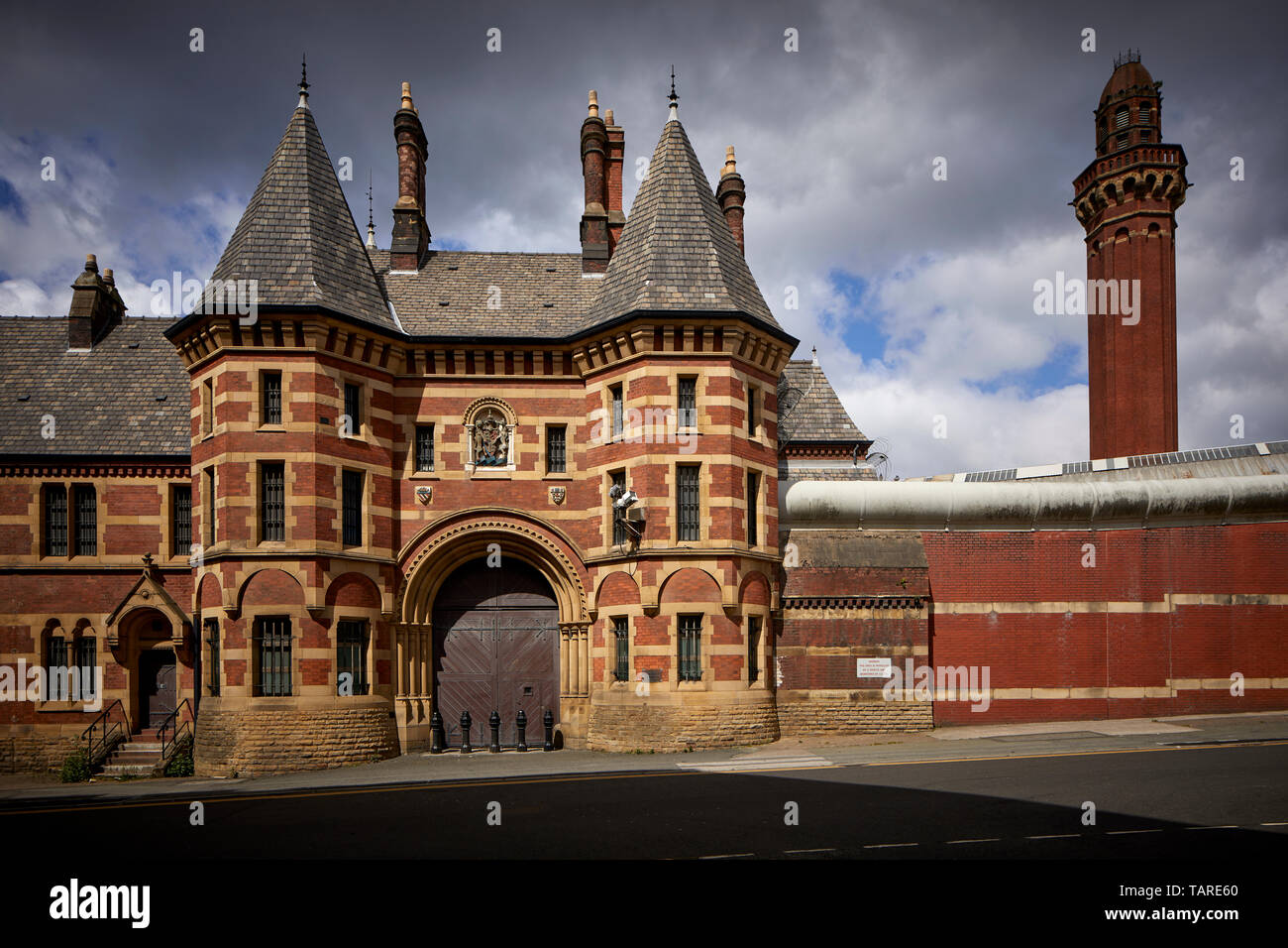 Äußere HM Gefängnis Manchester high-security männlich Kategorie ein Gefängnis Ihrer Majestät Prison Service betrieben gemeinhin Strangeways Stockfoto