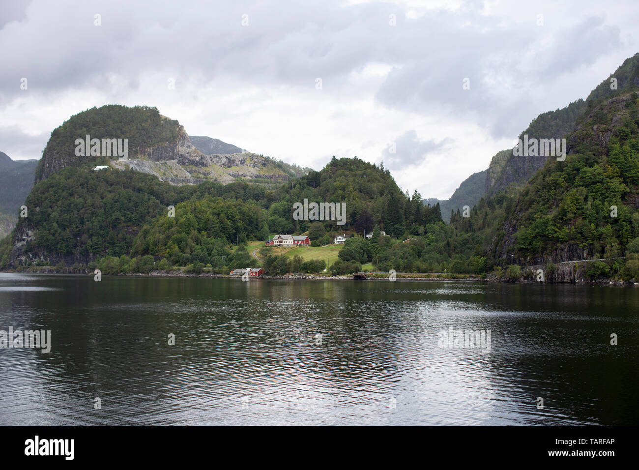 Norwegischer Fjord Stockfoto