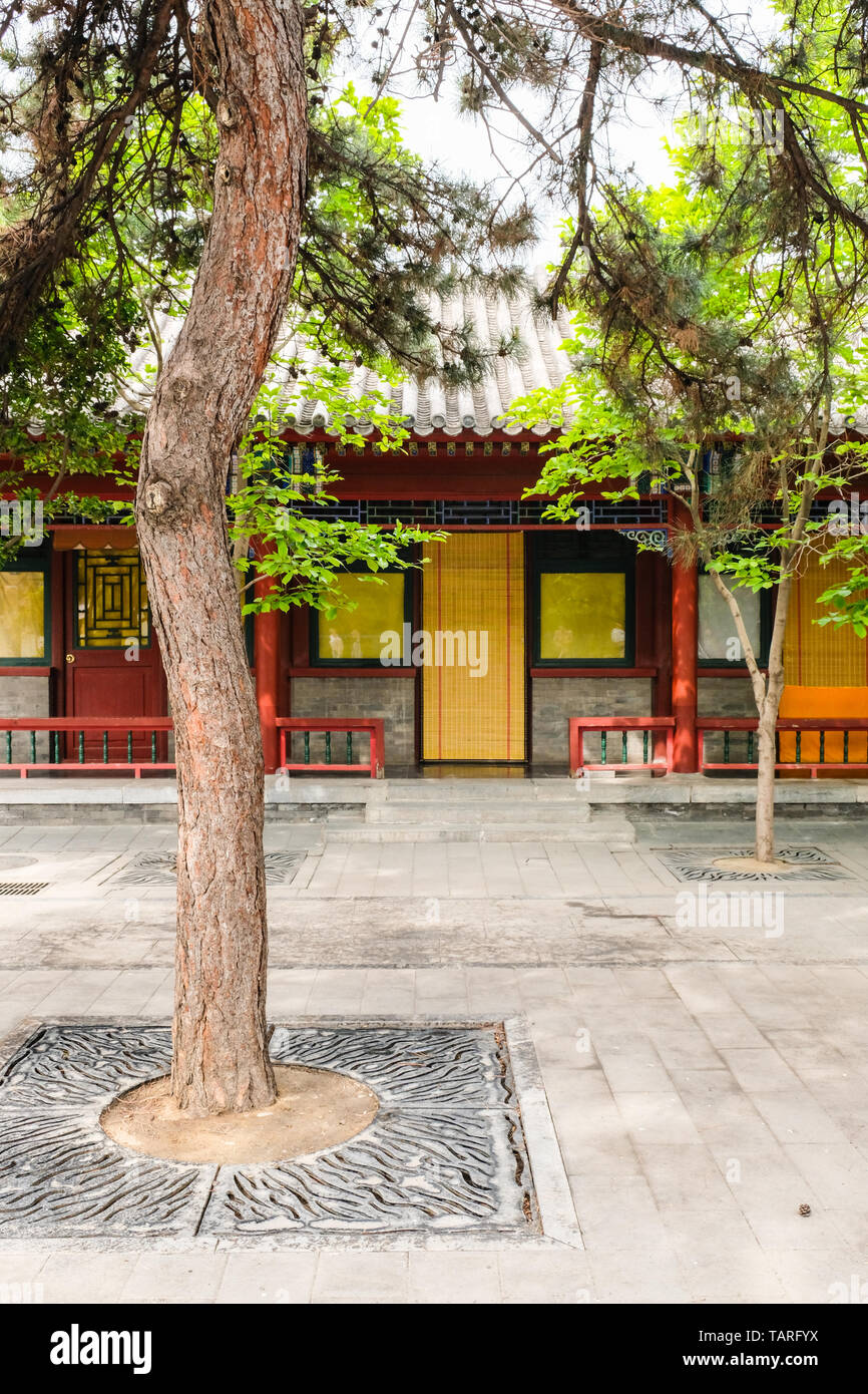 Eine ruhige Taoistischen Residence in White Cloud taoistischen Tempel, Peking, China Stockfoto