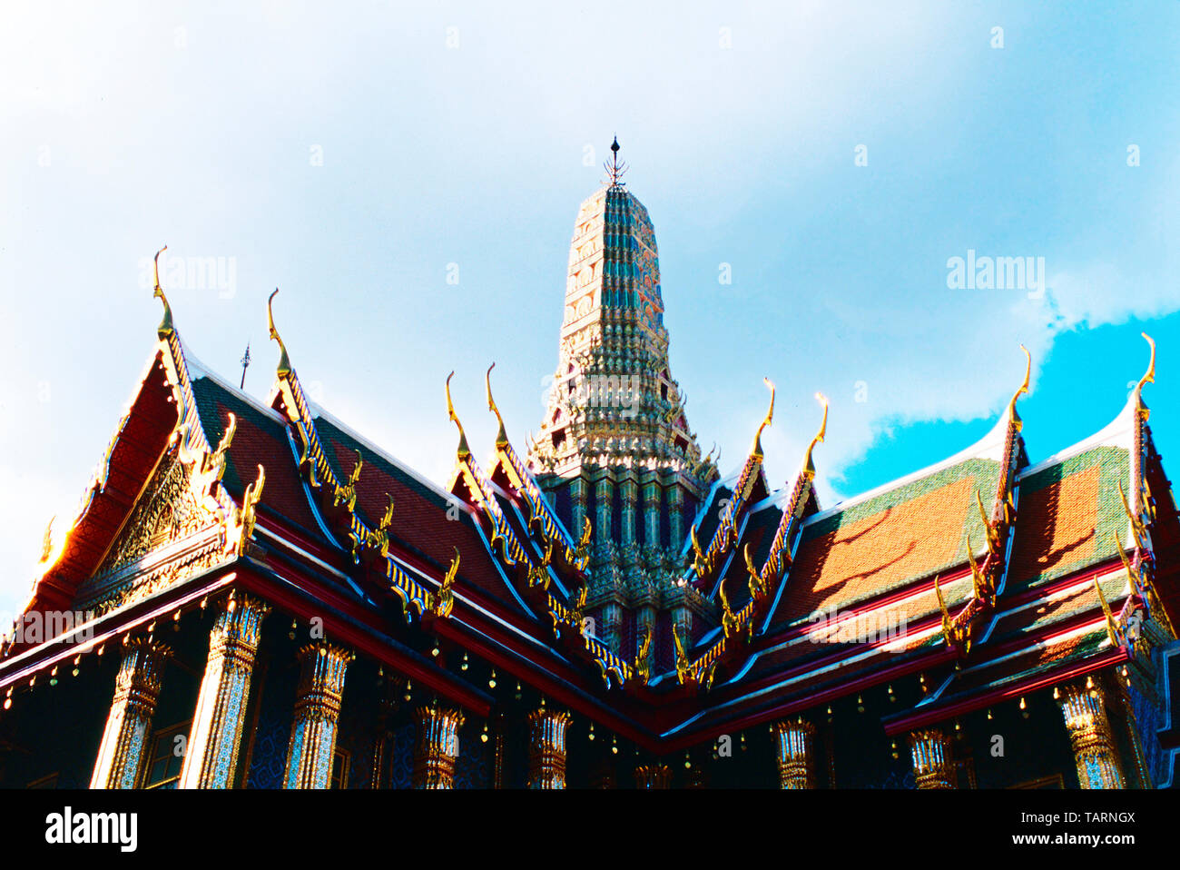 Wat Phra Kaew im Tempel des Smaragd-Buddha, Bangkok, Thailand Stockfoto