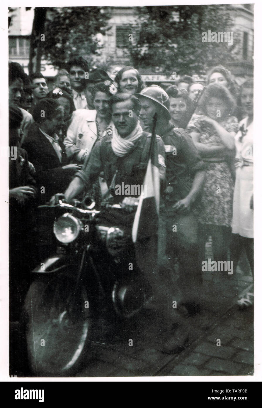 August 1944: Die Befreiung von Lyon, Rhone, Frankreich Stockfoto