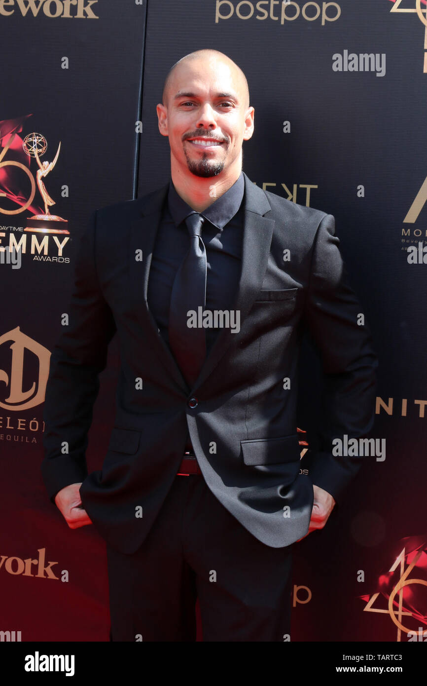 Mai 5, 2019-Pasadena, CA, USA - LOS ANGELES - 5. Mai: bryton James an der 2019 Daytime Emmy Awards in Pasadena Convention Center am 5. Mai 2019 in Pasadena, CA (Credit Bild: © Kay Blake/ZUMA Draht) Stockfoto