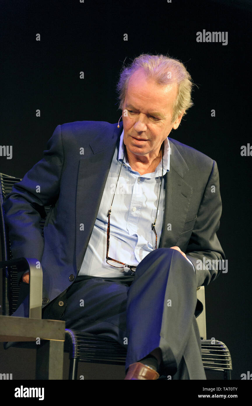 Englisch Autor Martin Amis am Cheltenham Literatur Festival, 11. Oktober 2014. Stockfoto