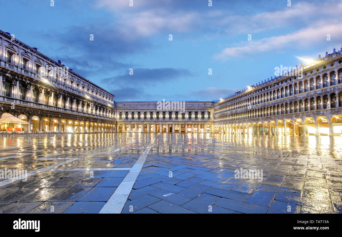 Piazza San Marco, Venedig Italien. Stockfoto