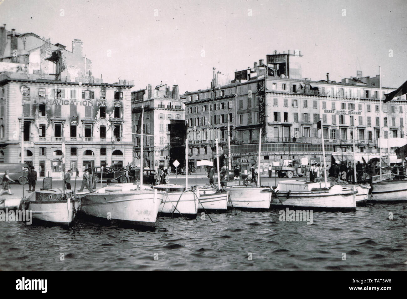 Marseille, Bouches-du-Rhône, Provence-Alpes-Côte d'Azur, Frankreich, 1946 Stockfoto