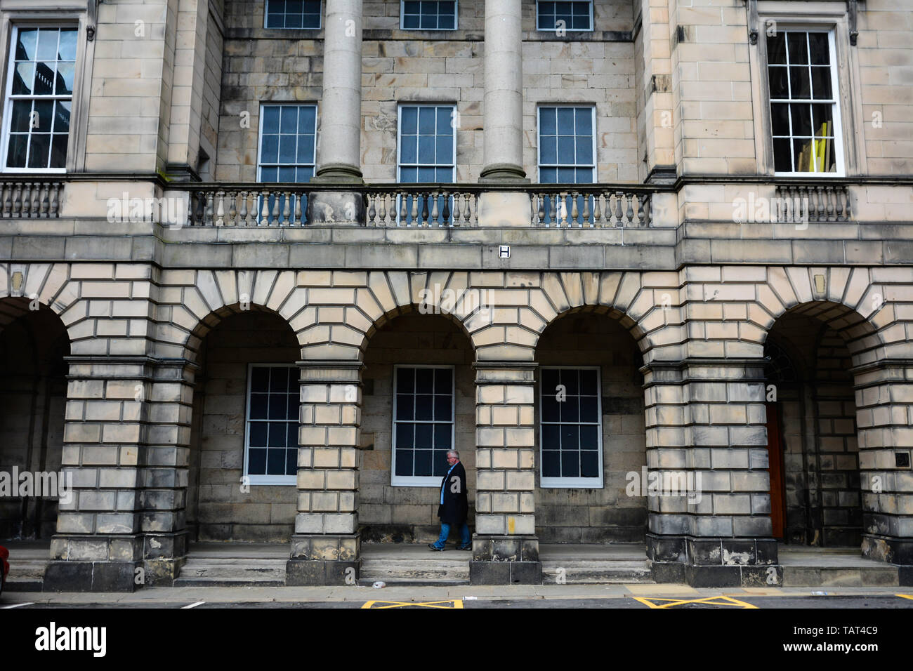 Das alltägliche Leben in der Stadt Edinburgh ist die Hauptstadt Schottlands, eine alte Stadt im Herzen von Schottland hat es viele touristische Attraktionen Stockfoto