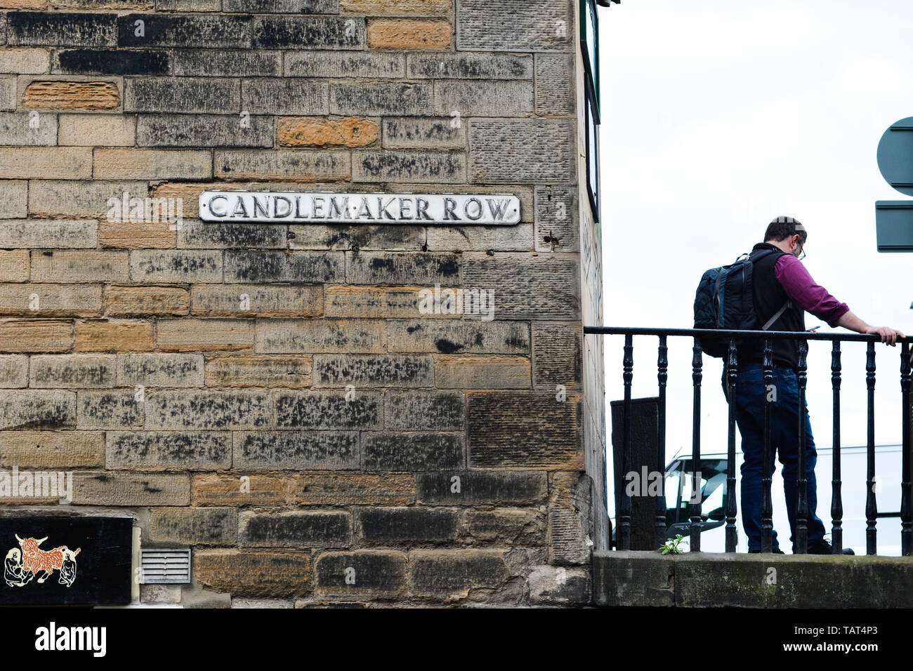 Das alltägliche Leben in der Stadt Edinburgh ist die Hauptstadt Schottlands, eine alte Stadt im Herzen von Schottland hat es viele touristische Attraktionen Stockfoto