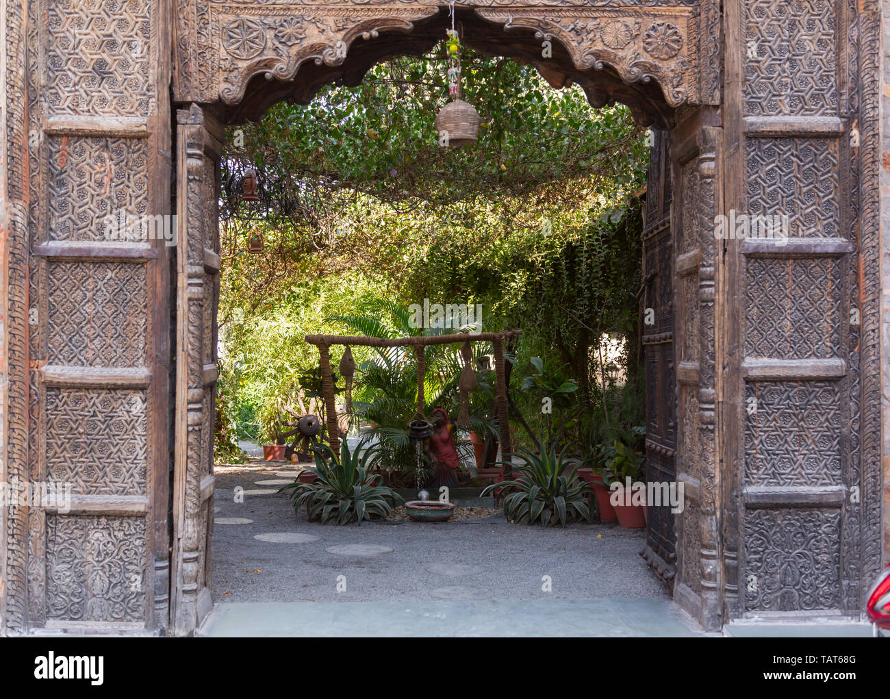Schönen Garten in Udaipur Stockfoto