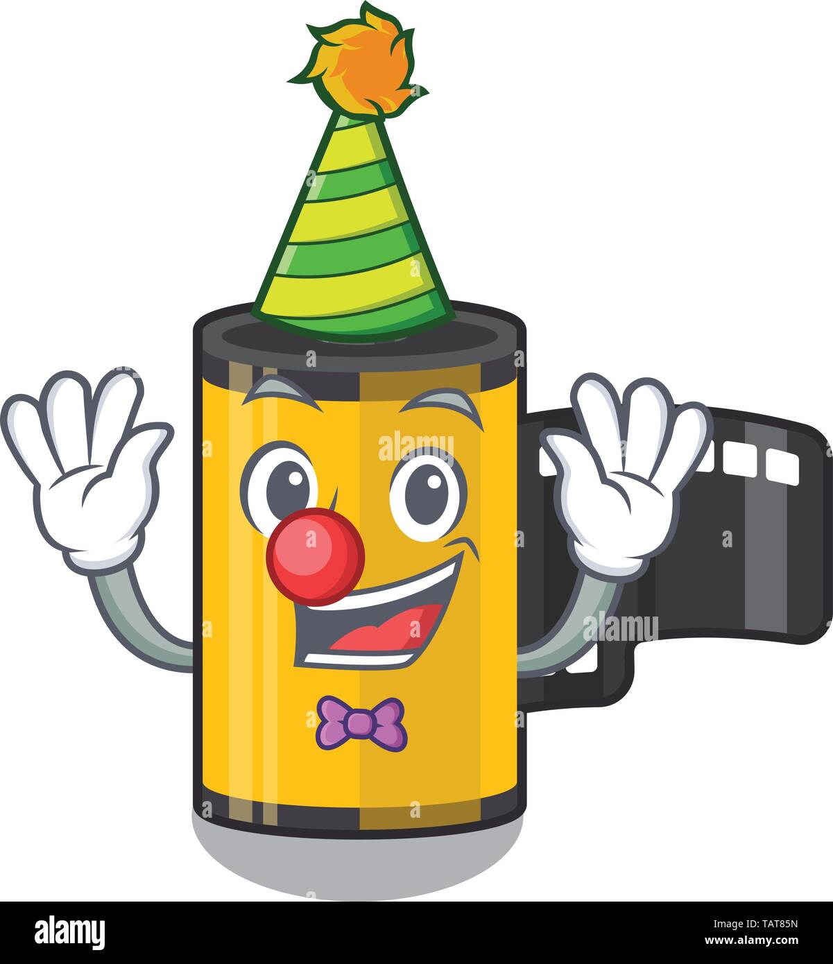 Clown Aufnahmen in der Karikatur Schublade Stock Vektor