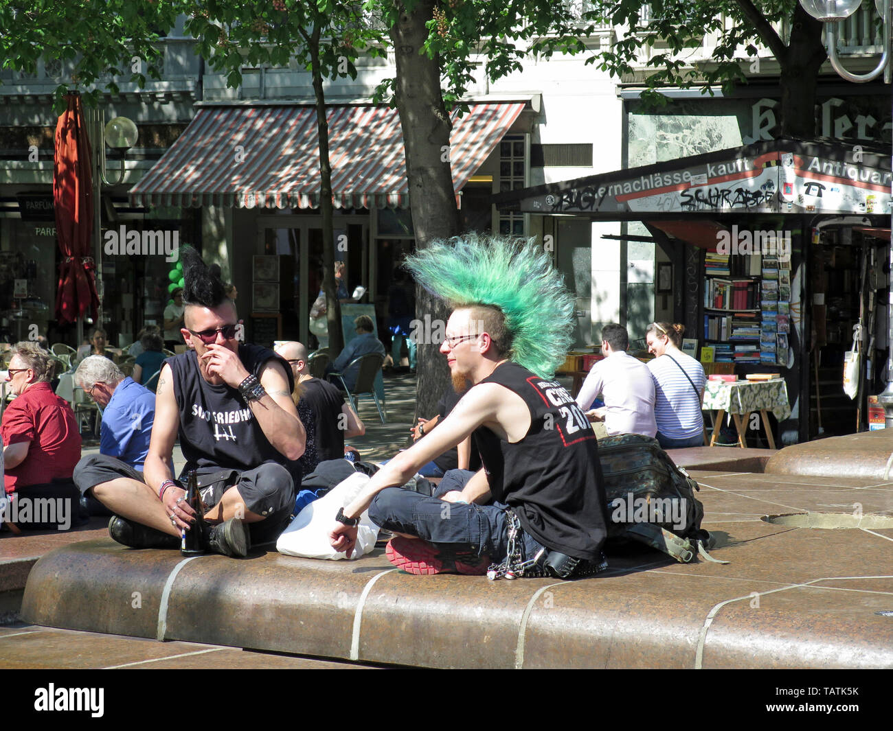 Punks, Bonn Stockfoto