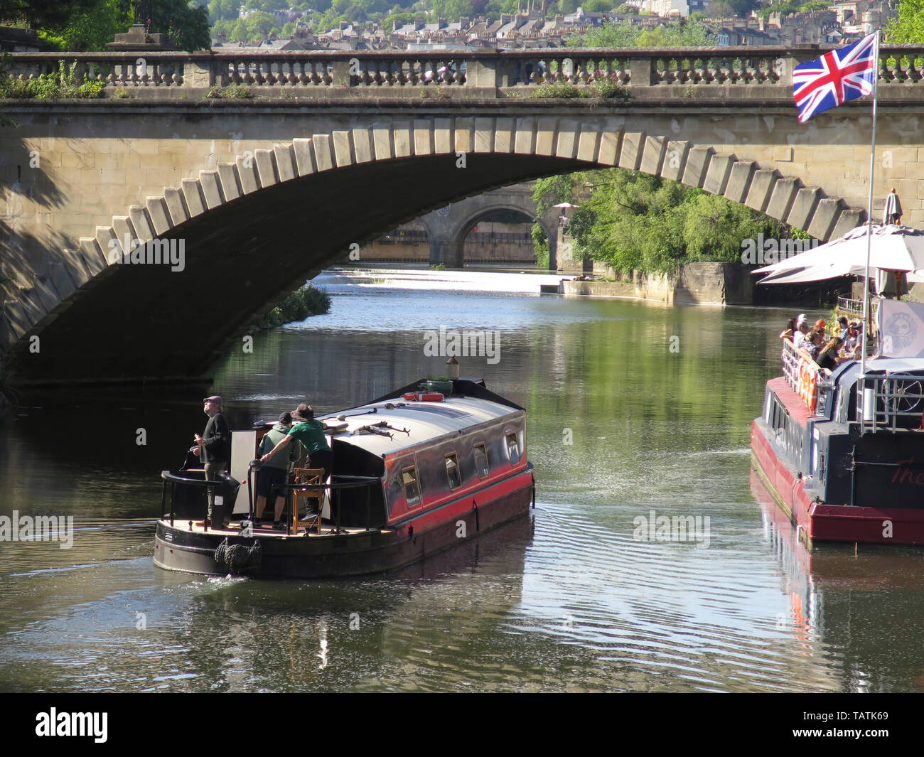 North Parade Bridge, Bath Stockfoto