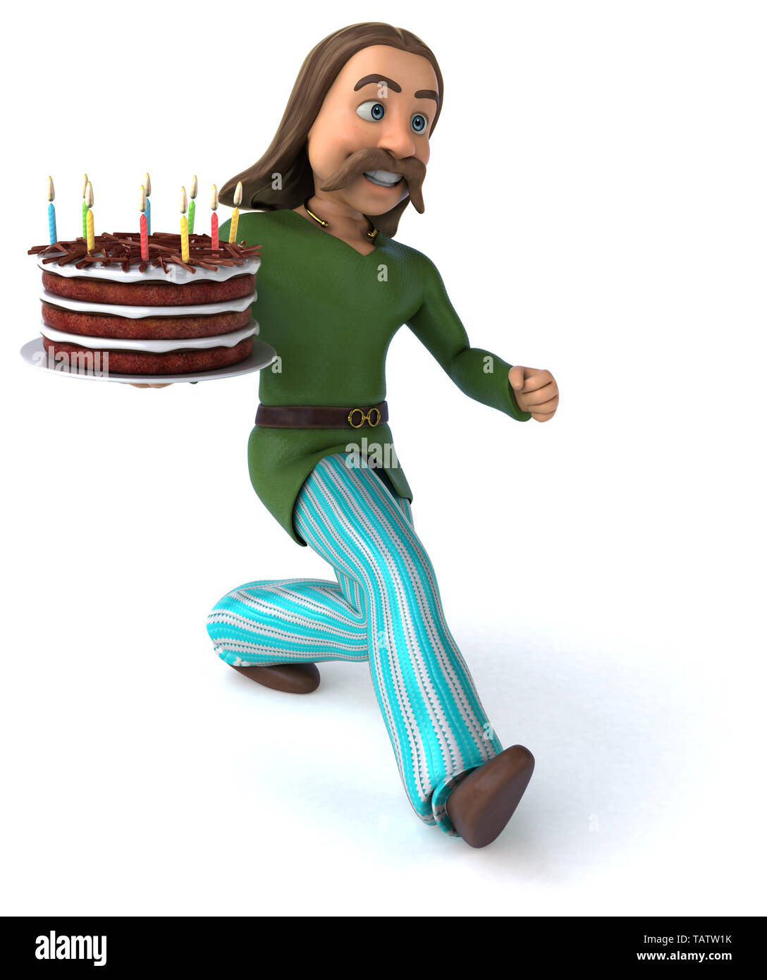 Spaß Gaul - 3D-Darstellung Stockfoto