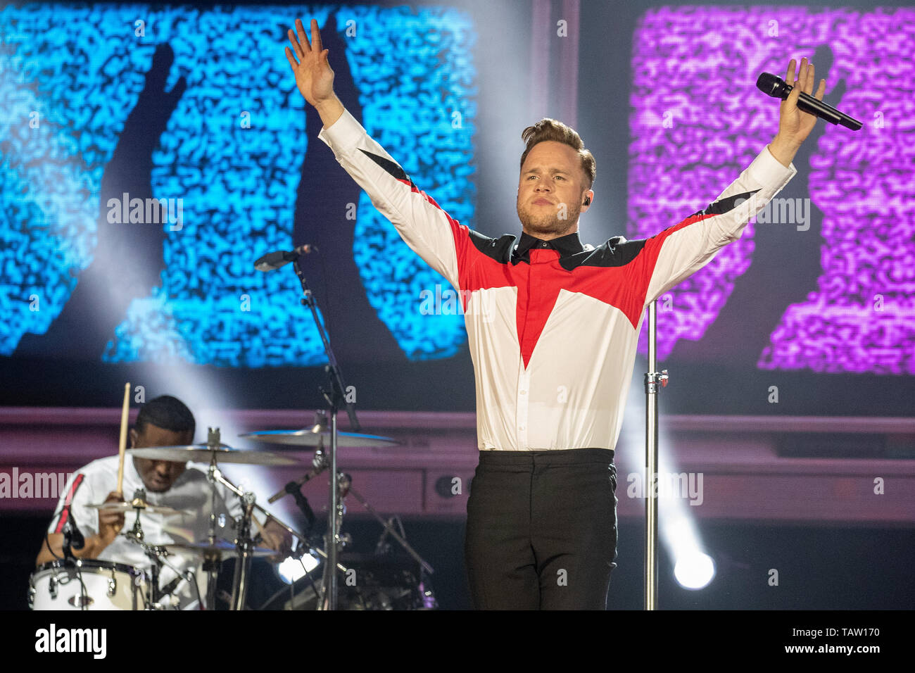 Brighton, UK. 27. Mai, 2019. Brighton, UK. Montag, 27. Mai 2019. Olly Murs durchführen am Brighton Centre, Credit: Jason Richardson/Alamy leben Nachrichten Stockfoto