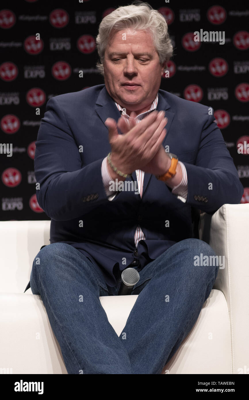 "Zurück in die Zukunft" warf Union in Calgary Comic- und Entertainment Expo gehalten an der BMO Center Mit: Thomas F. Wilson Wo: Calgary, Kanada, wenn: 26 Apr 2019 Credit: WENN.com Stockfoto