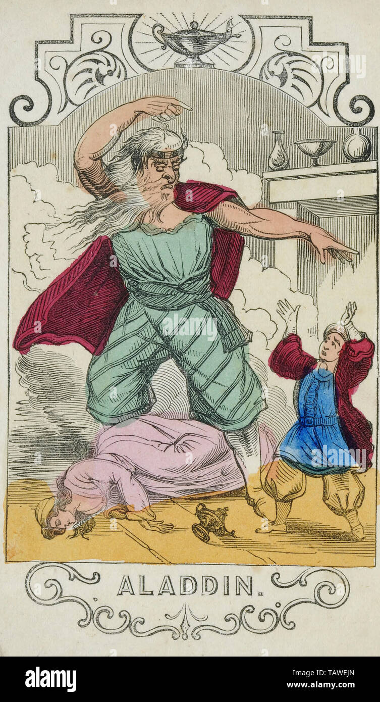 Darstellung von Aladdin, ca. 1854 Stockfoto