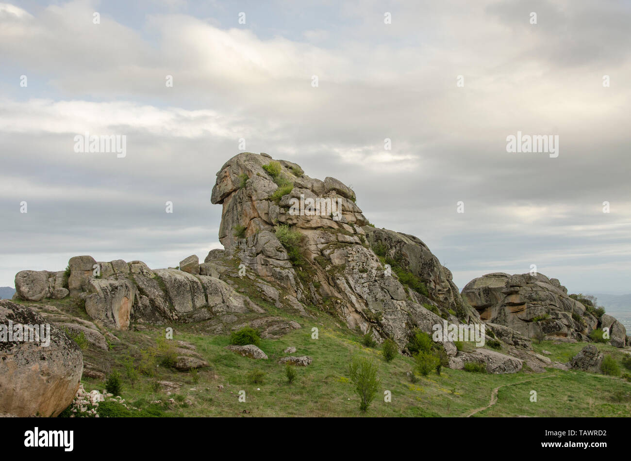 Lion Rock - treskavec Kloster in der Nähe von Prilep, Mazedonien Stockfoto
