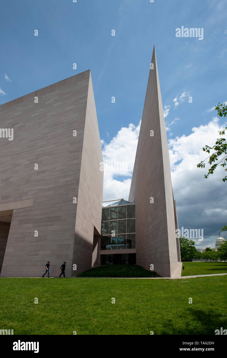 USA Washington DC National Gallery Kunst Ostflügel äußere ich M Pei design Stockfoto