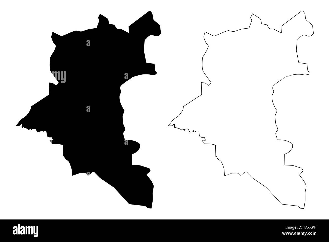 Daraa Governatorats Gouvernements Von Syrien Arabische Republik Syrien Karte Vektor Illustration Kritzeln Skizze Dar A Karte Stock Vektorgrafik Alamy