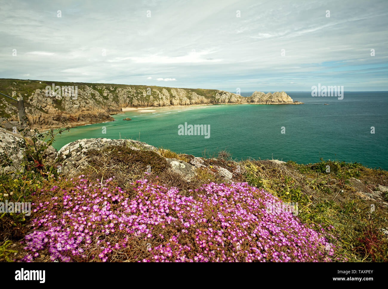 Porthcurno, Cornwall, Großbritannien Stockfoto