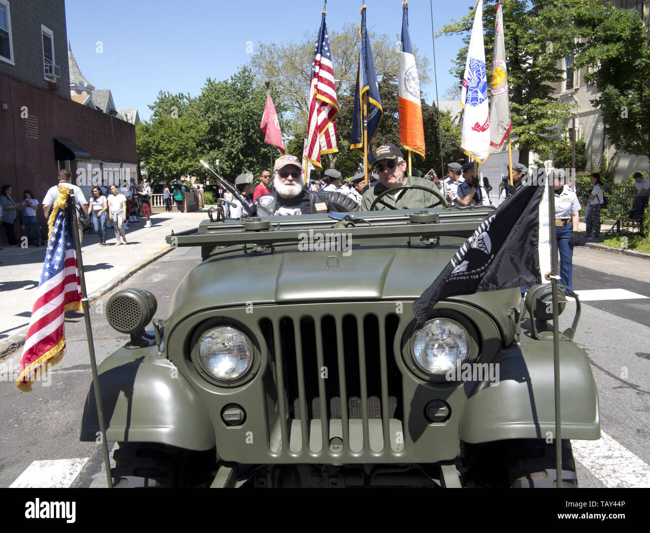 Vietnam Veteranen an der 2019 Memorial Day Parade in der Bay Ridge Abschnitt von Brooklyn, N.Y. Stockfoto