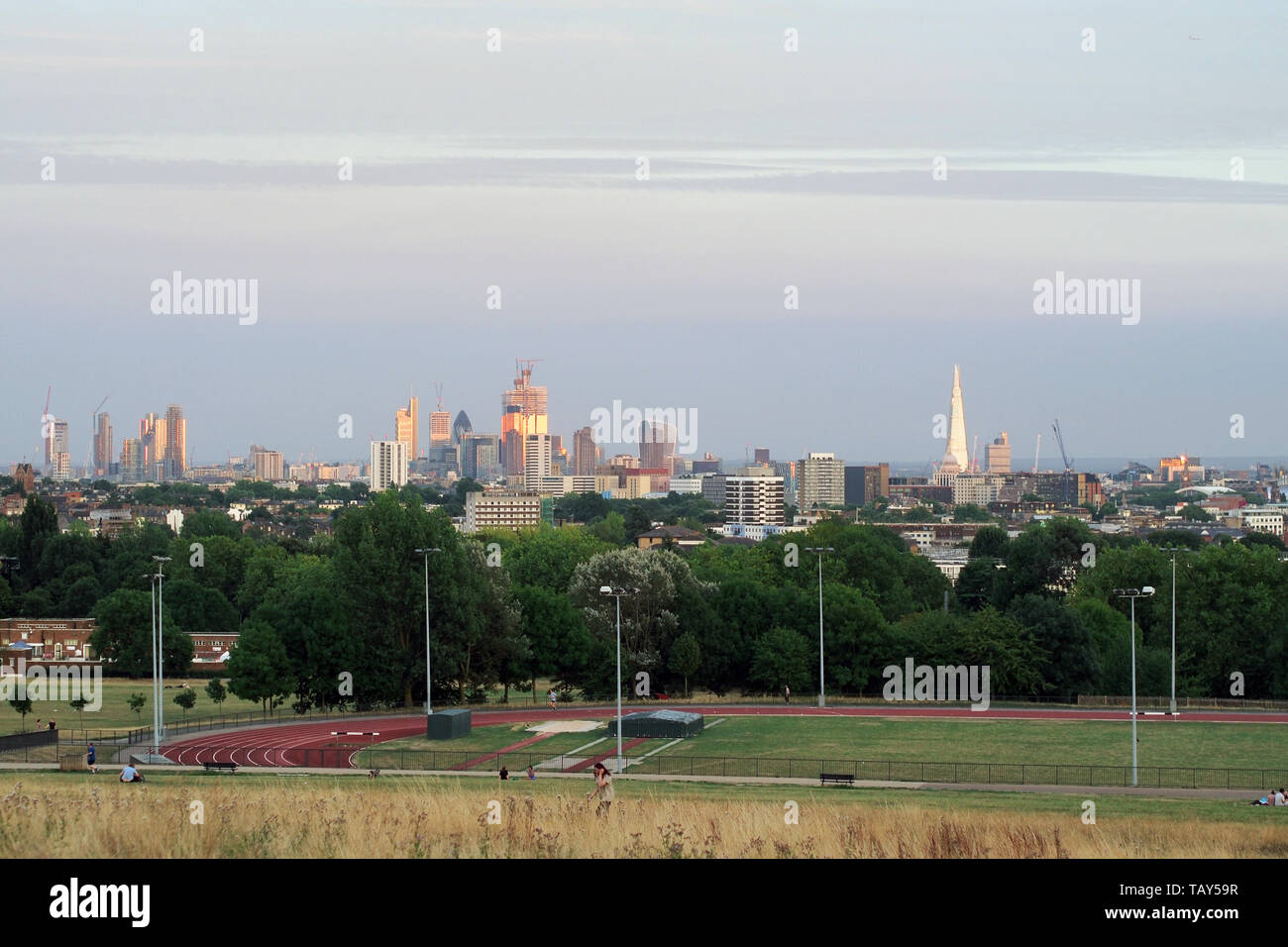 Skyline von London in England Großbritannien Stockfoto