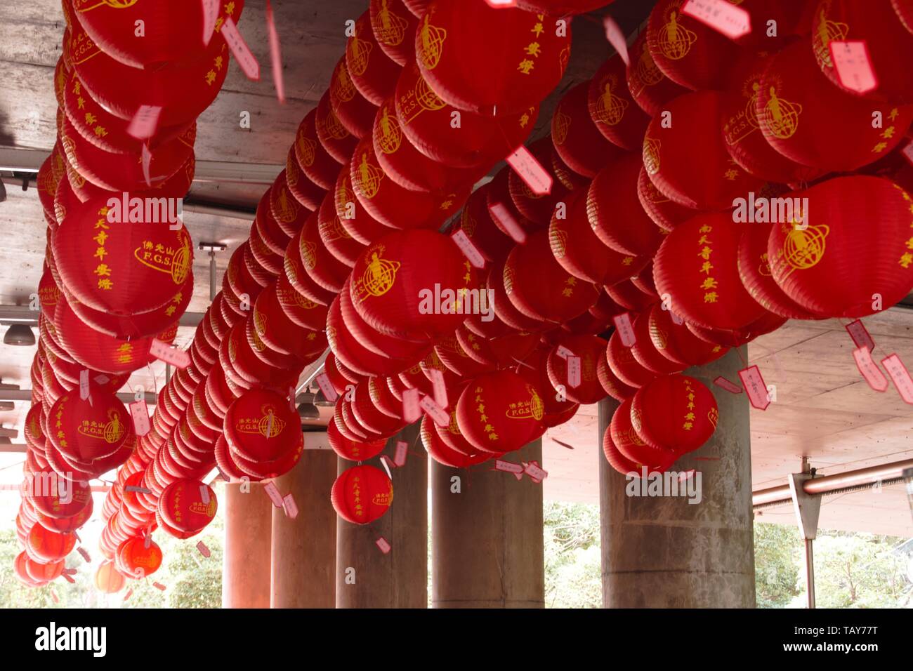 Die roten Laternen in Sydney sind bereit, das neue Jahr zu begrüßen Chines Stockfoto