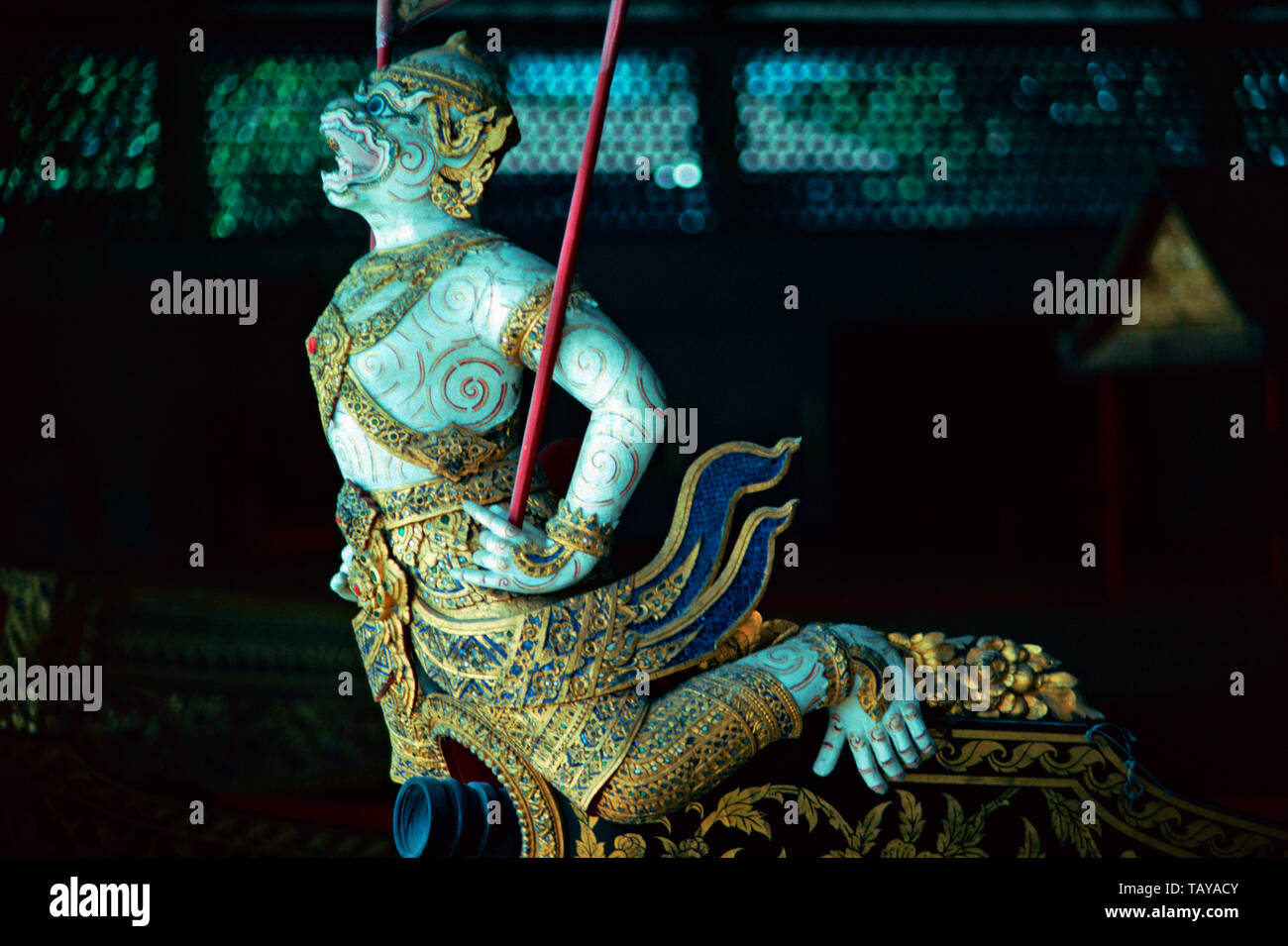 Der Bug eines Königlichen Barkasse, Bangkok das Nationalmuseum, Thailand Stockfoto