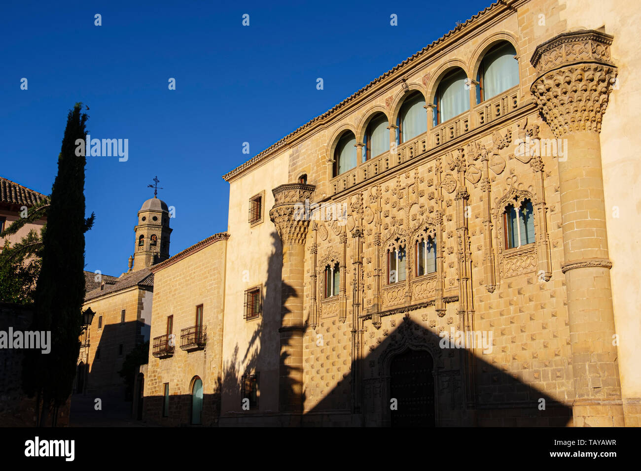 Jabalquinto Palace, Antonio Machado Andalusischen an der Internationalen Universität. Baeza, Provinz Jaén. südlichen Andalusien. Spanien Europa Stockfoto