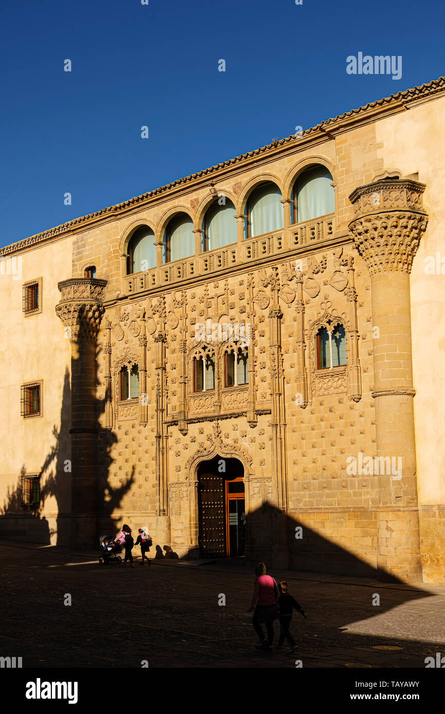 Jabalquinto Palace, Antonio Machado Andalusischen an der Internationalen Universität. Baeza, Provinz Jaén. südlichen Andalusien. Spanien Europa Stockfoto