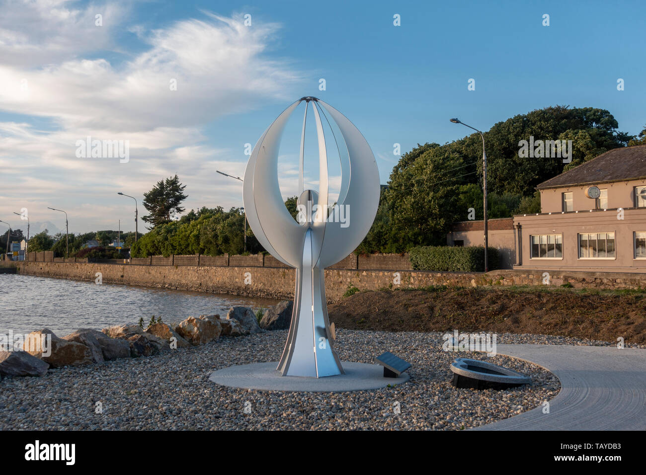 "Cuan Aingeal' oder Engel Hafen in Ardcavan, gegenüber dem Riverbank House Hotel in Wexford, Irland. Stockfoto