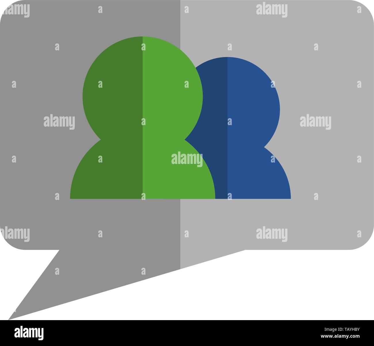 Freund Anfrage Symbol auf eine Blase chat-Vektor Stock Vektor