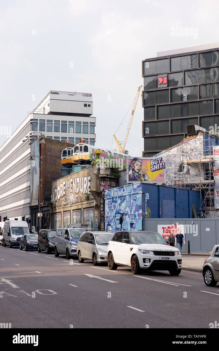 Great Eastern Street in Shoreditch, London, England Stockfoto