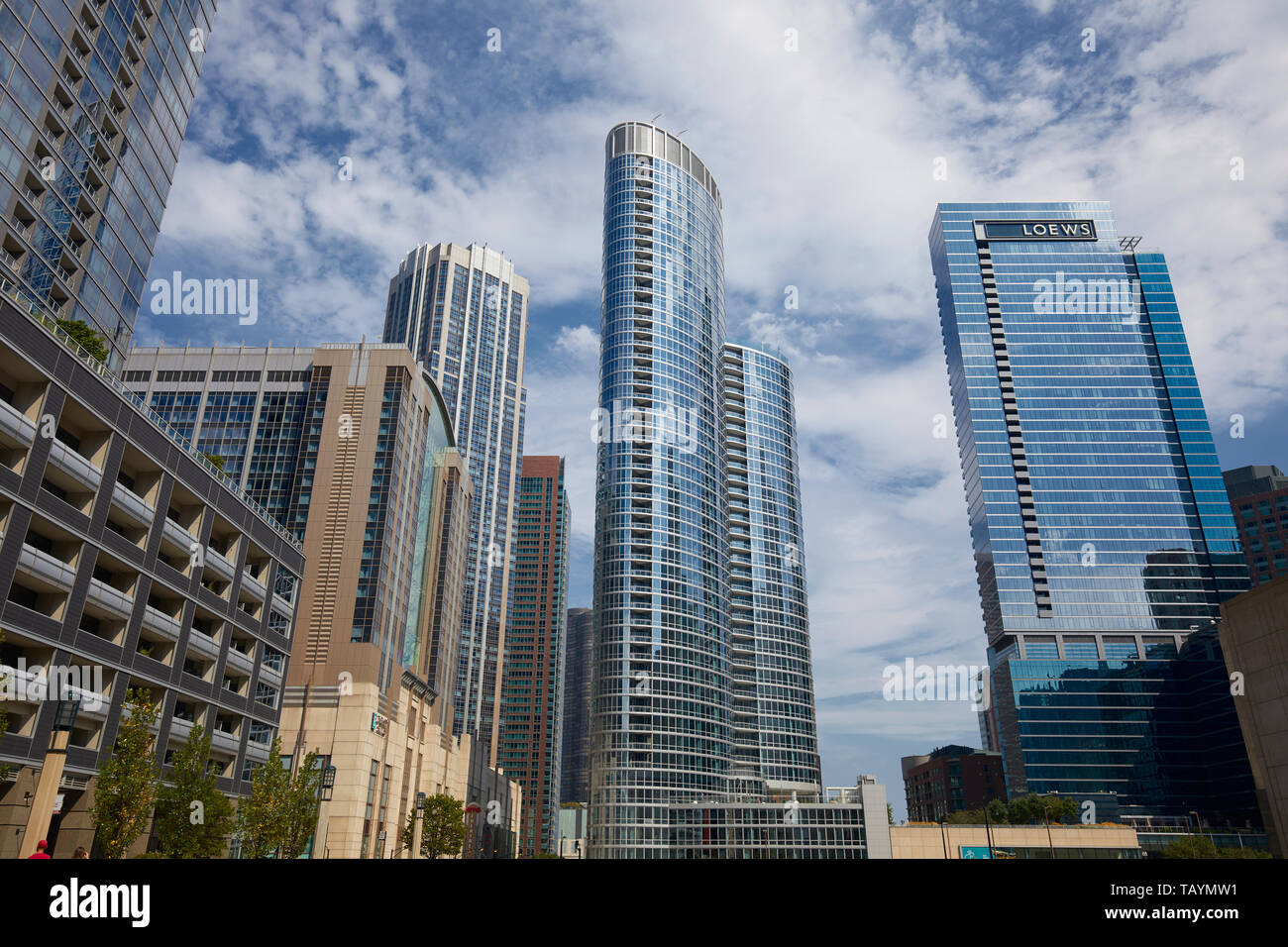 Gebäude in Chicago, Illinois, United States Stockfoto