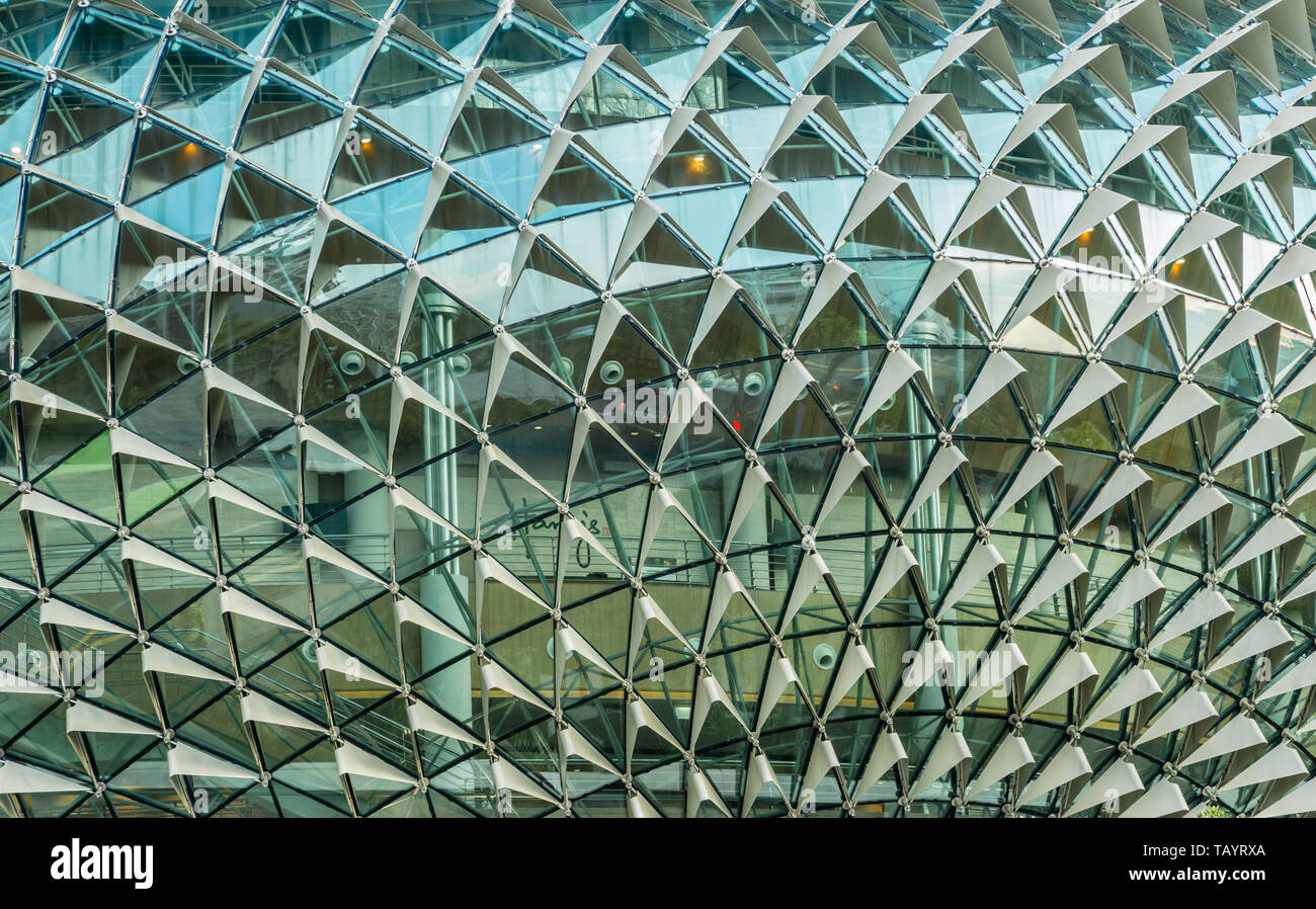Singapur - 24. MAI 2017: Esplanade Theater Architekt design Stockfoto
