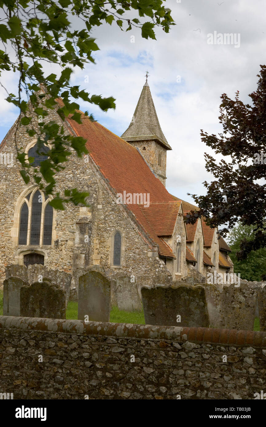 Kirche St. Thomas à Becket, Warblington, Hampshire Stockfoto