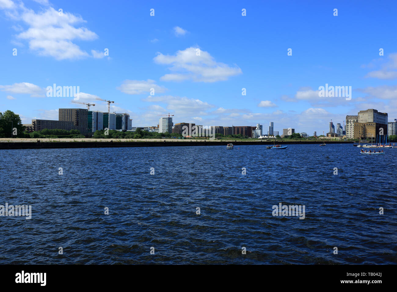 Silvertown und der Royal Victoria Docks in London Stockfoto