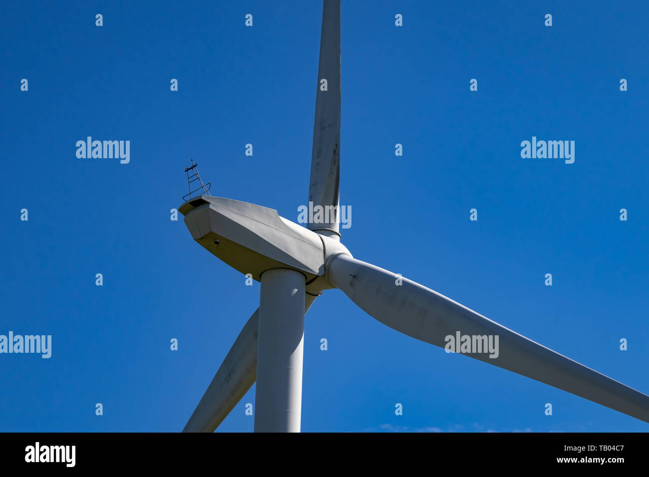 Carsington Windpark Turbinen und malerischer Aussicht liegt nördlich von carsington in Derbyshire, England.DE Stockfoto